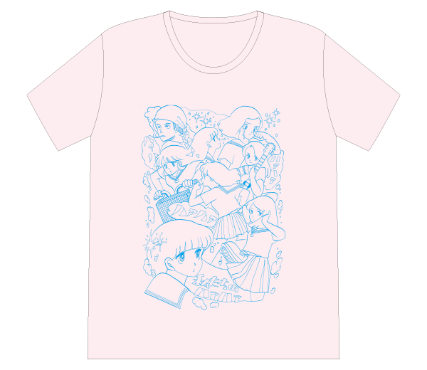 ハァハァなイラストＴシャツ ライトピンク